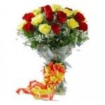 Bouquet of Red and Yellow Roses