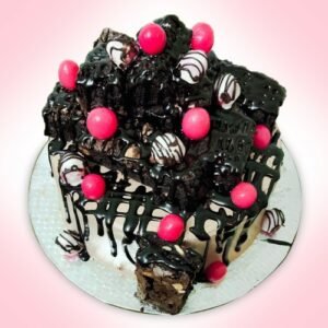 Brownie-mountain-cake