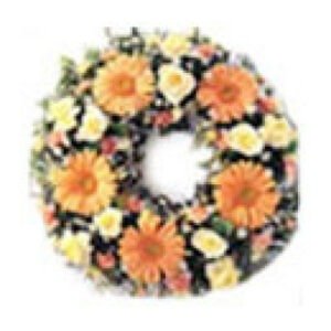 Orange-Flowers-Wreath