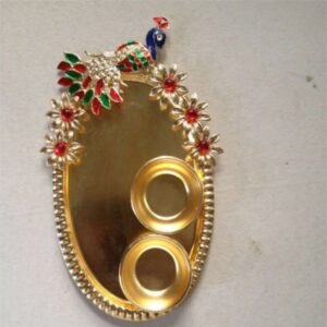 Peacock-Haldi-&-Kumkum-Plate