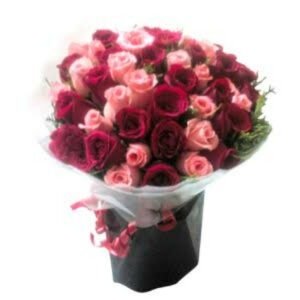 Pink-n-Red-Roses-Bunch