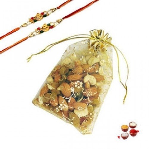 Rakhi -with-Badam Rakhi -with-Badam