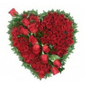 Heart Shaped Red Roses
