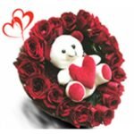 Heart-Shaped Red Roses