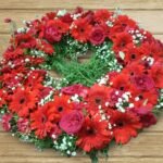 Red Gerberas Wreath