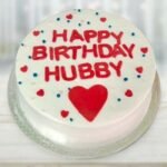 Sweet Love Vanilla Cake for Husband's Day