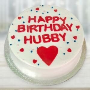 Sweet Love Vanilla Cake for Husband's Day