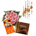 pink-roses-n-Rakhi-combo