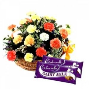 15-Carnation-Flowers-with-Chocolates