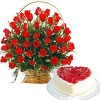 25-Red-Roses-And-Heart-Cake