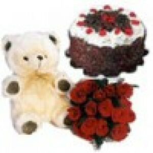 Cake-Teddy-Flowers