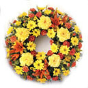 Yellow-Flowers-Wreath